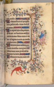 Charles the Noble, Navarre Kralı 1361-1425 saatleri: fol. 231r, Metin, c. 1405. by Master of the Brussels Initials and Associates
