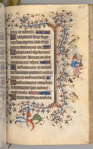 Charles the Noble, Navarre Kralı 1361-1425 saatleri: fol. 232r, Metin, c. 1405.