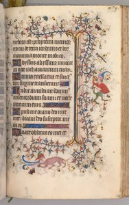 Charles the Noble, Navarre Kralı 1361-1425 saatleri: fol. 234r, Metin, c. 1405.