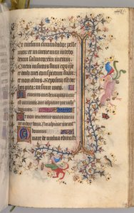 Charles the Noble, Navarre Kralı 1361-1425 saatleri: fol. 237r, Metin, c. 1405. by Master of the Brussels Initials and Associates