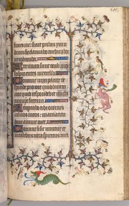Charles the Noble, Navarre Kralı 1361-1425 saatleri: fol. 247r, Metin, c. 1405. by Master of the Brussels Initials and Associates