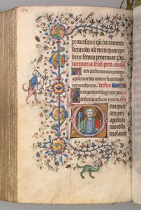 Charles the Noble, Navarre Kralı 1361-1425 saatleri: fol. 263r, Aziz Peter, c. 1405.