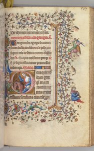 Charles the Noble, Navarre Kralı 1361-1425, fol. 278r, Aziz George, c. 1405. by Master of the Brussels Initials and Associates