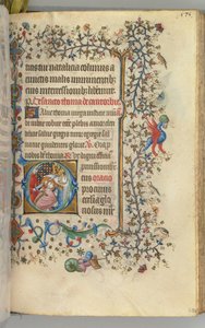 Charles the Noble, Navarre Kralı 1361-1425, fol. 282r, Aziz Thomas à Becket, c. 1405. by Master of the Brussels Initials and Associates