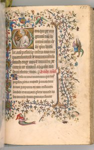 Charles the Noble, Navarre Kralı 1361-1425, fol. 283r, Aziz Lazarus, c. 1405. by Master of the Brussels Initials and Associates