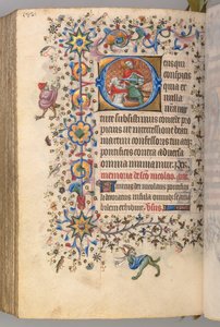 Charles the Noble, Navarre Kralı 1361-1425, fol. 285v, Aziz Martin, c. 1405.