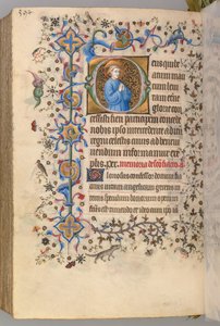 Charles the Noble, Navarre Kralı 1361-1425, fol. 291v, Metin, c. 1405. by Master of the Brussels Initials and Associates