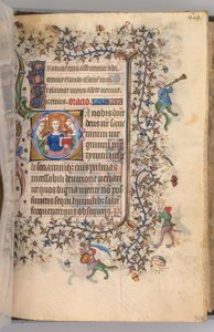 Charles the Noble, Navarre Kralı 1361-1425, fol. 303r, Bakire Şehitler, c. 1405. by Master of the Brussels Initials and Associates