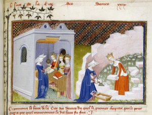 Harley 4431, f.290, Akıl, Doğruluk ve Adalet ve Christine with Reason