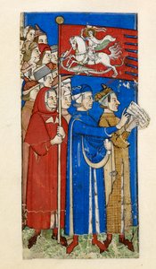 Cocharelli, Treatise on the Vices and Virtues, Ekle MS 27695, f.10r, c.1330-40 (parşömen üzerine pigment)
