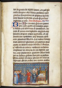 Pamuk Tiberius B. VIII f.50r Kral, kılıcı Seneschal