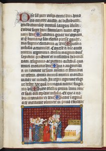 Pamuk Tiberius B. VIII f.70r Kraliçenin tacını sürdüren Baronlar, 