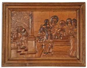 Eger kakma paneli, 17. yüzyıl ortası by Master of the Decorated Background