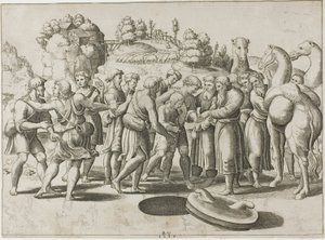 Kardeşleri Tarafından Satılan Yusuf by Master of the Die