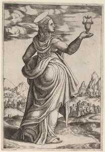 Magdalen by Master of the Die after Follower of Raphael