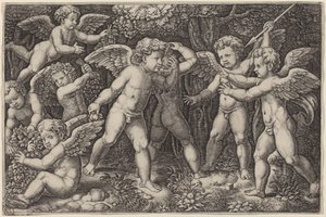 putti oyun by Master of the Die after Raphael