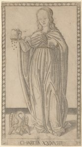 Charita (Hayırseverlik) by Master of the E Series Tarocchi