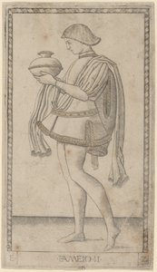 Fameio (Hizmetkar) by Master of the E Series Tarocchi