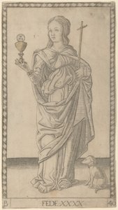 Fede (İnanç) by Master of the E Series Tarocchi
