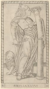 Güç (Fortitude) by Master of the E Series Tarocchi