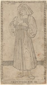 Merchadante (Tüccar) by Master of the E Series Tarocchi