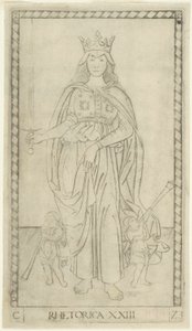 Retorik, Sanat ve Bilim'den 23 numaralı plaka by Master of the E Series Tarocchi