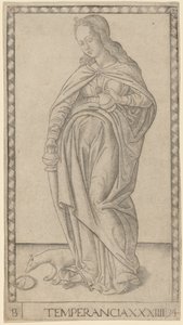 Temperancia (Temperance) by Master of the E Series Tarocchi