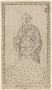 Teoloji (İlahiyat) by Master of the E Series Tarocchi