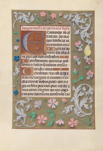 İspanya Kraliçesi Katolik Kraliçe Isabella'nın Saatleri: Fol. 88r, c. 1500. by Master of the First Prayerbook of Maximillian