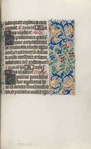 Rouen Kullanım Saatleri Kitabı: fol. 101r, c. 1470. by Master of the Geneva Latini