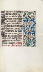 Rouen Kullanım Saatleri Kitabı: fol. 107r, c. 1470. by Master of the Geneva Latini