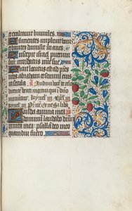 Rouen Kullanım Saatleri Kitabı: fol. 108r, c. 1470. by Master of the Geneva Latini