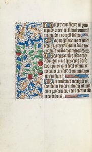 Rouen Kullanım Saatleri Kitabı: fol. 108v, c. 1470. by Master of the Geneva Latini
