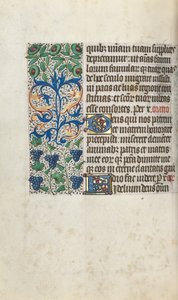 Rouen Kullanım Saatleri Kitabı: fol. 109v, c. 1470. by Master of the Geneva Latini