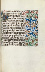 Rouen Kullanım Saatleri Kitabı: fol. 115r, c. 1470. by Master of the Geneva Latini
