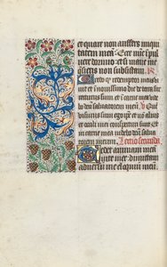 Rouen Kullanım Saatleri Kitabı: fol. 115v, c. 1470. by Master of the Geneva Latini