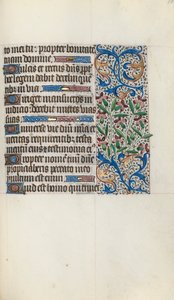 Rouen Kullanım Saatleri Kitabı: fol. 119r, c. 1470. by Master of the Geneva Latini