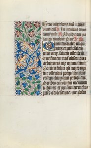 Rouen Kullanım Saatleri Kitabı: fol. 122v, c. 1470. by Master of the Geneva Latini