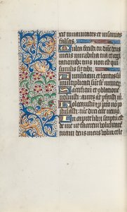 Rouen Kullanım Saatleri Kitabı: fol. 125v, c. 1470. by Master of the Geneva Latini