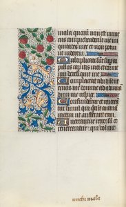 Rouen Kullanım Saatleri Kitabı: fol. 126v, c. 1470. by Master of the Geneva Latini