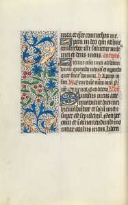 Rouen Kullanım Saatleri Kitabı: fol. 130v, c. 1470. by Master of the Geneva Latini