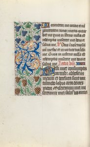 Rouen Kullanım Saatleri Kitabı: fol. 131v, c. 1470. by Master of the Geneva Latini