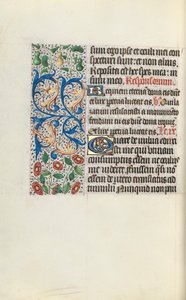 Rouen Kullanım Saatleri Kitabı: fol. 132v, c. 1470. by Master of the Geneva Latini