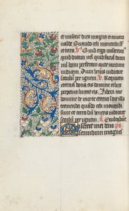 Rouen Kullanım Saatleri Kitabı: fol. 133v, c. 1470. by Master of the Geneva Latini