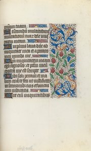 Rouen Kullanım Saatleri Kitabı: fol. 134r, c. 1470. by Master of the Geneva Latini
