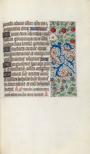 Rouen Kullanım Saatleri Kitabı: fol. 137r, c. 1470. by Master of the Geneva Latini