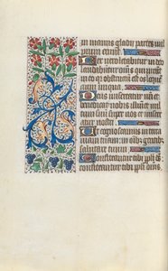 Rouen Kullanım Saatleri Kitabı: fol. 138v, c. 1470. by Master of the Geneva Latini