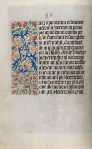 Rouen Kullanım Saatleri Kitabı: fol. 13v, c. 1470. by Master of the Geneva Latini