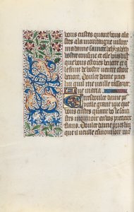 Rouen Kullanım Saatleri Kitabı: fol. 147v, c. 1470. by Master of the Geneva Latini