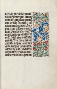 Rouen Kullanım Saatleri Kitabı: fol. 14r, c. 1470. by Master of the Geneva Latini